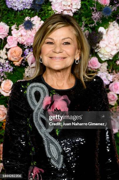 Cari Lapique attends the "Aquazurra" Photocall at Palacio Fernán Nuñez on November 24, 2022 in Madrid, Spain.