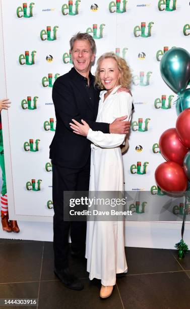 Andrew Castle and Sophia Castle attend the press night after party for "Elf The Musical" at the Radisson Blu Edwardian on November 24, 2022 in...