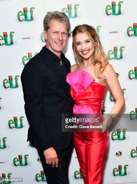 Andrew Castle and Georgina Castle attend the press night after party for "Elf The Musical" at the Radisson Blu Edwardian on November 24, 2022 in...