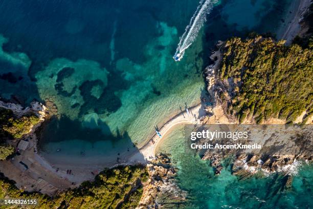 ksamil, albanian riviera - albanian stock pictures, royalty-free photos & images