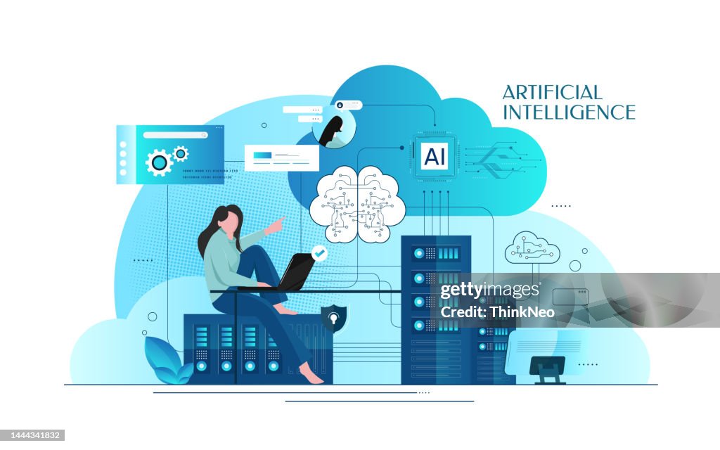Cloud-Speicher zum Herunterladen einer isometrischen. Ein digitaler Dienst oder eine Anwendung mit Datenübertragung. Netzwerk-Computing-Technologien. Futuristischer Server. Digitaler Raum. Datenspeicherung.