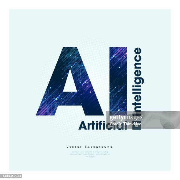 stockillustraties, clipart, cartoons en iconen met artificial intelligence logo. artificial intelligence and machine learning concept. - analytics logo