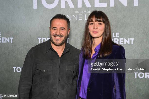 Jose Garcia and partner Camille attend the "Le Torrent" Premiere at Cinema UGC Cine Cite des Halles on November 24, 2022 in Paris, France.