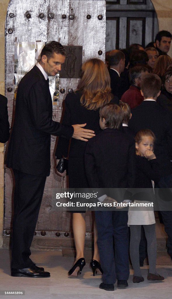 Spanish Royals Attend Juan Maria Urdangarin Funeral