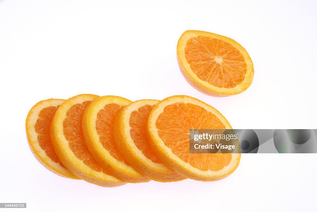 Close up of Orange slices