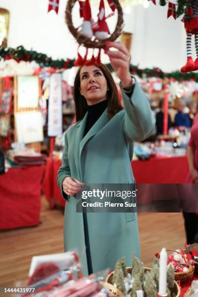 Princess Marie Of Denmark attends The Christmas Bazaar At The Danish Church In Paris on November 25, 2022 in Paris, France.