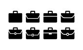 Briefcase icon vector