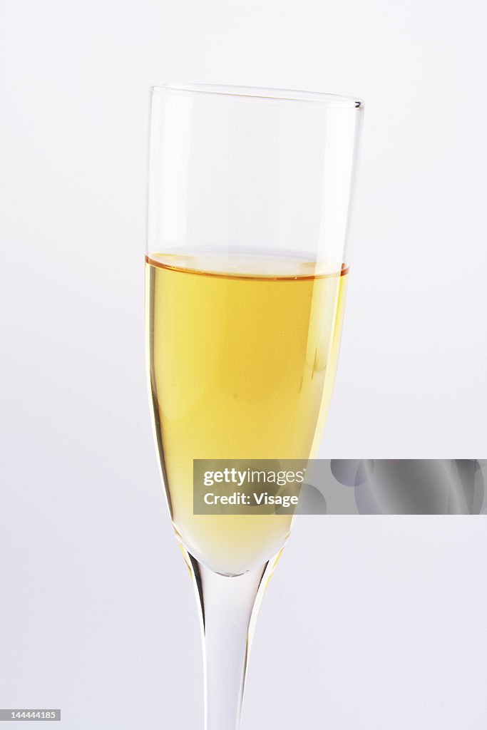 Close-up of a champagne glass