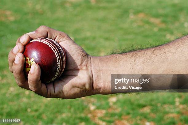 close-up of a catch - cricket ball catch stock pictures, royalty-free photos & images