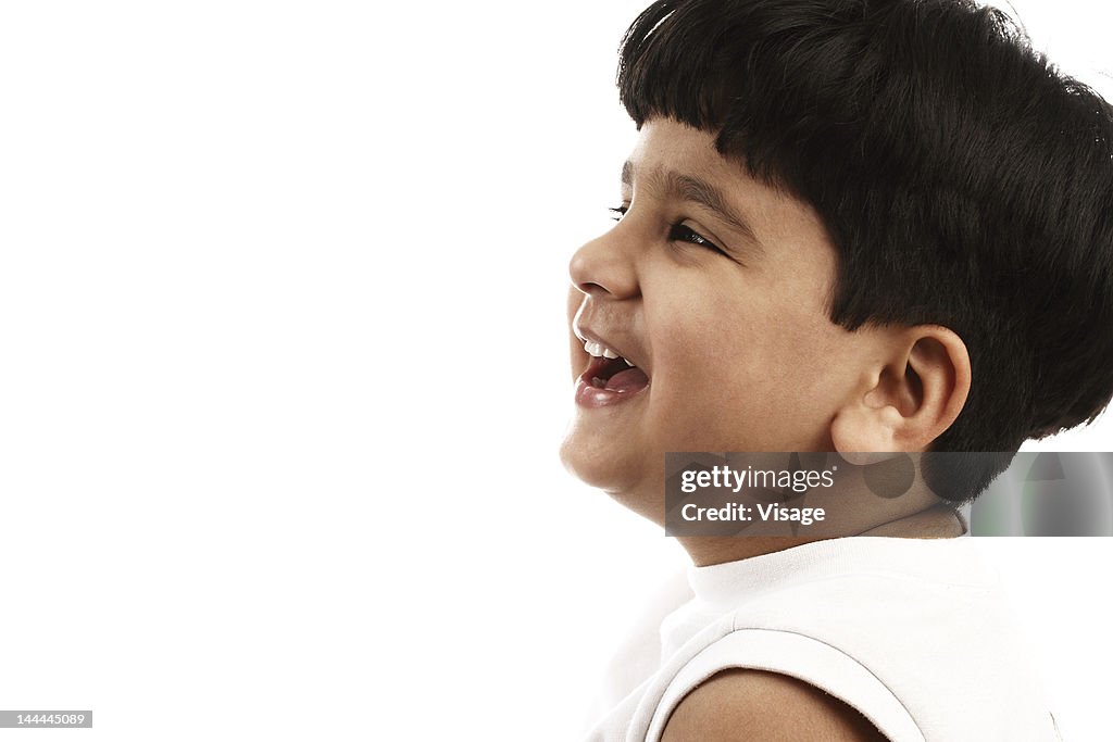 Close up of a boy's face