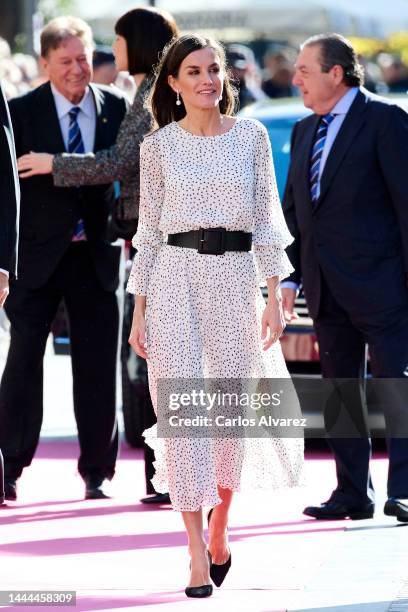 Queen Letizia of Spain attends the 34th Jaume I awards at the Lonja de los Mercaderes on November 25, 2022 in Valencia, Spain.