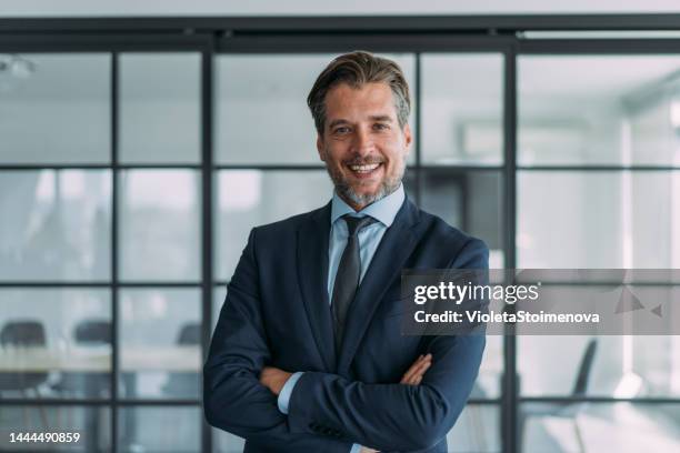 portrait of successful businessman. - director office stock pictures, royalty-free photos & images