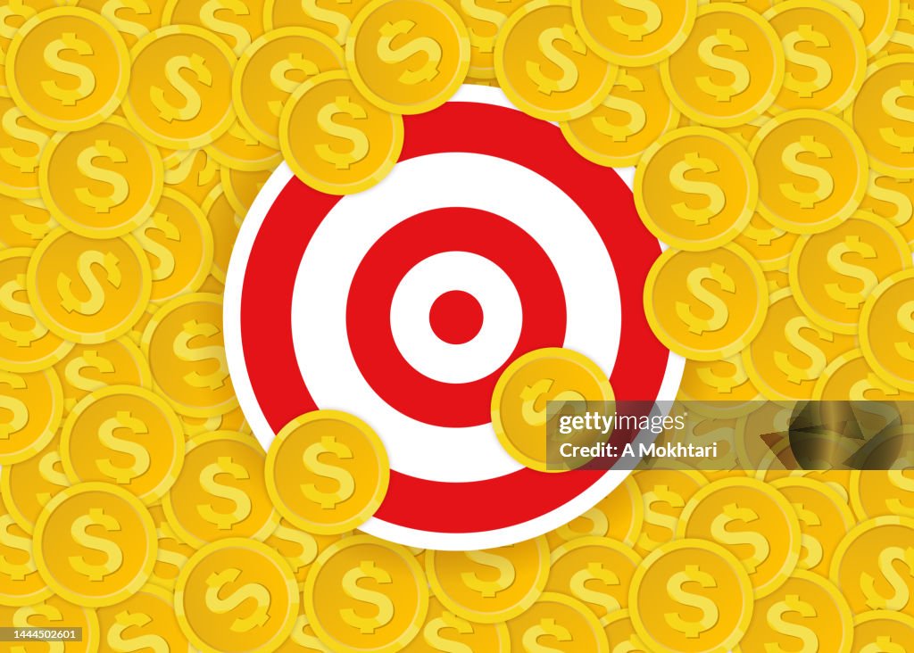 Coin Slide Target Coin And Target High-Res Vector Graphic - Getty Images