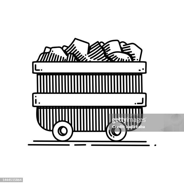 coal line icon, sketch design, pixel perfect, editable stroke. ecology, fossil fuel, ecology, environment, sustainable. - salt mineral stock illustrations