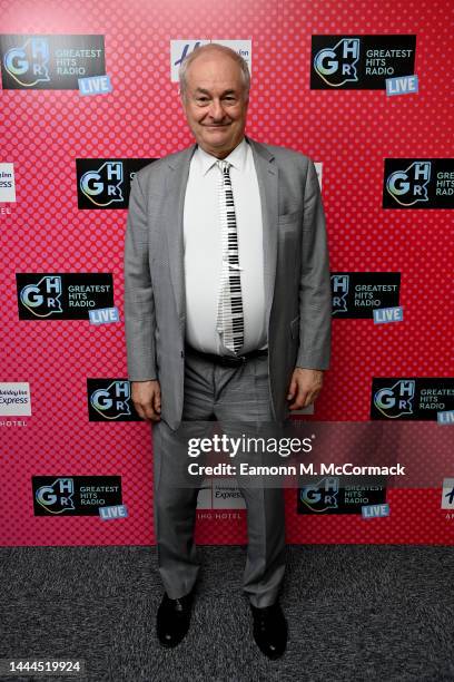 Paul Gambaccini attends Greatest Hits Radio Live at London Palladium on November 25, 2022 in London, England.