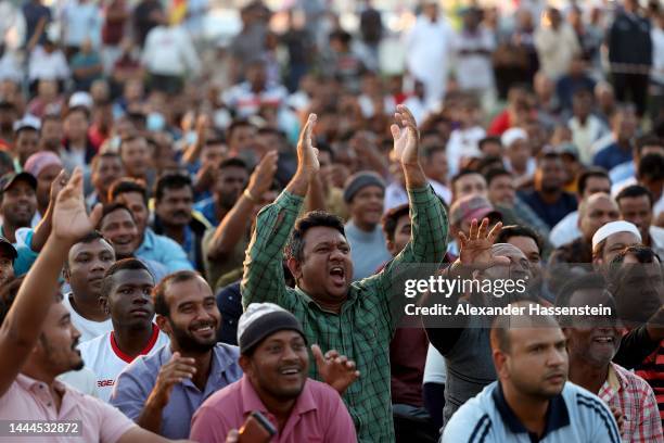 General view during a public viewing event organised by the Ministry of Municipality and Environment, Al-Shamal Municipality, for local workers...