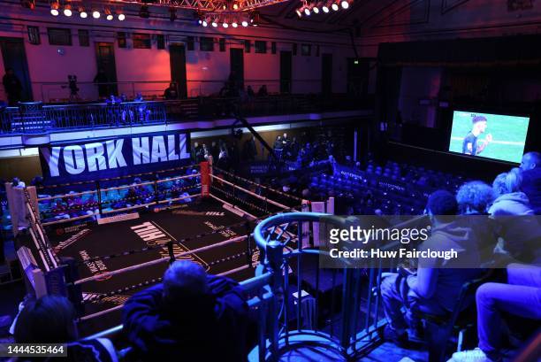 Boxing is interrupted so the fight fans could watch the England-USA World Cup Match live in York Hall which is considered to be the home of boxing in...