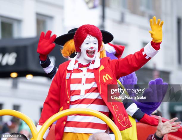 Ronald McDonald of McDonald's attends the 2022 Macy's Thanksgiving Day Parade on November 24, 2022 in New York City.