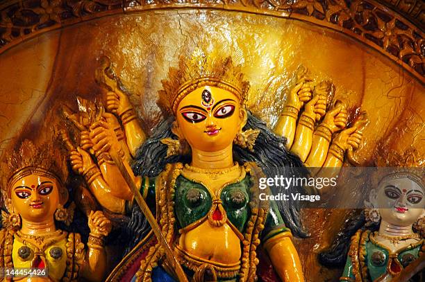 goddess durga, idol - durga stock pictures, royalty-free photos & images