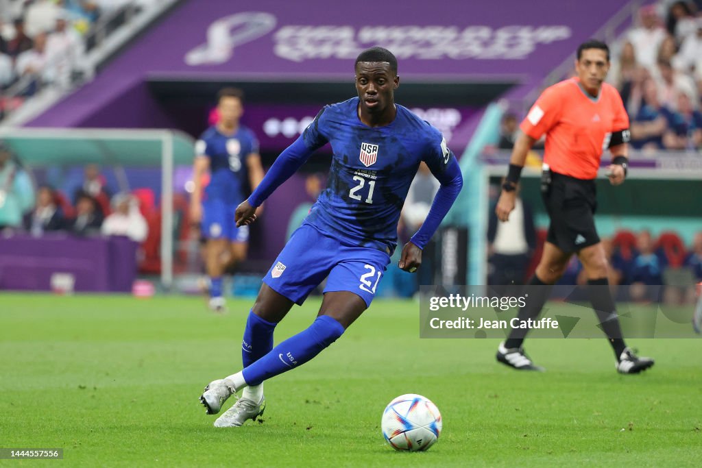Timothy Weah Of Usa During The Fifa World Cup Qatar 2022 Group B Timothy Weah Of Usa During The Fifa World Cup Qatar 2022 Group B