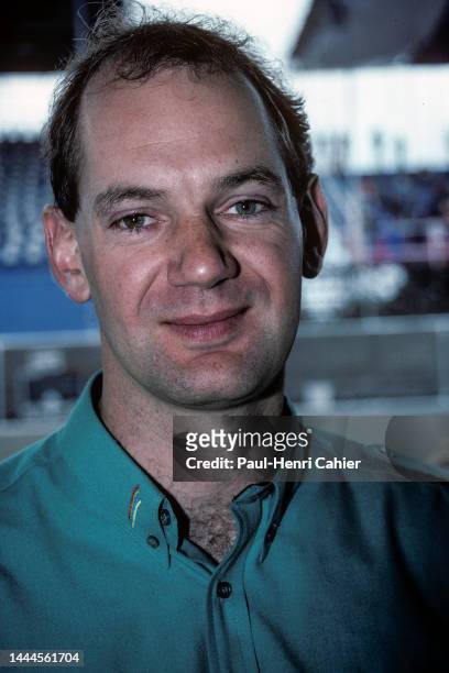 Adrian Newey, Grand Prix of Detroit, Detroit street circuit, 19 June 1988. A young Adrian Newey when he was chief designer for the March team.