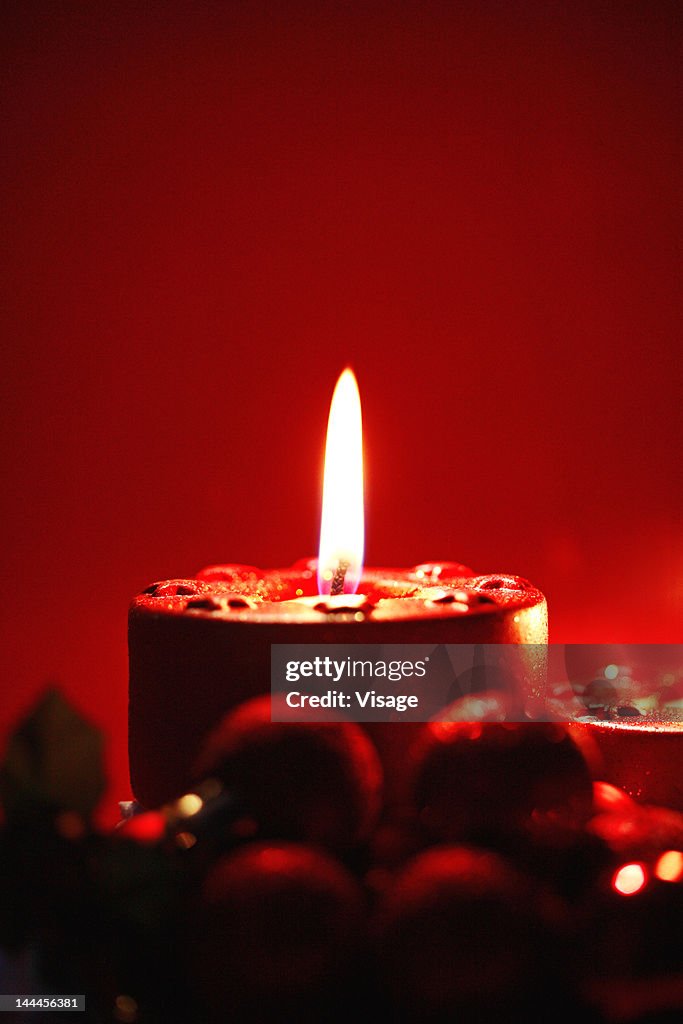Close up of a candle