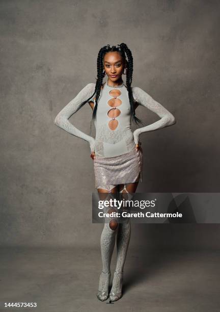 Cheyenne Maya Carty poses during a portrait session at the GAY TIMES Honours Awards 2022, held at Magazine London on November 25, 2022 in London,...