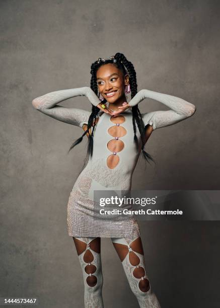 Cheyenne Maya Carty poses during a portrait session at the GAY TIMES Honours Awards 2022, held at Magazine London on November 25, 2022 in London,...