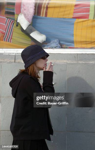 Winona Ryder is seen on October 03, 2003 in Los Angeles, California.