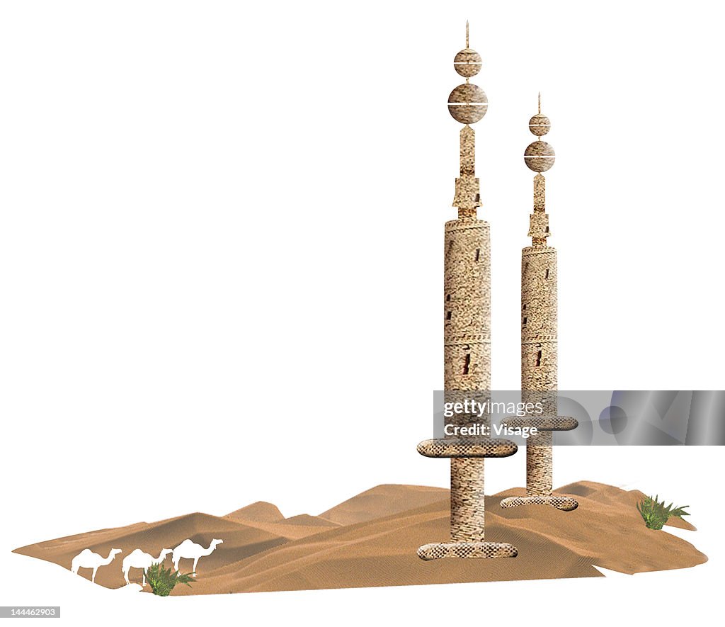 Arab structures in desert