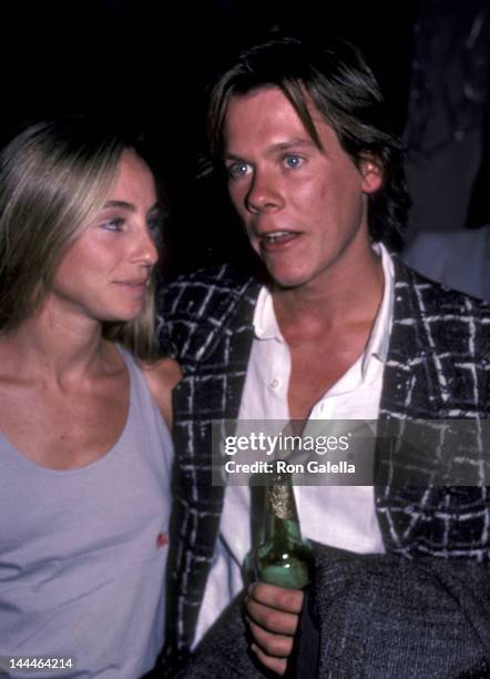 Actress Tracy Pollan and actor Kevin Bacon attend Ilie Nastase and Adelaide Alexandra King's Pre-Wedding Party on September 5, 1984 at Amsterdam's...