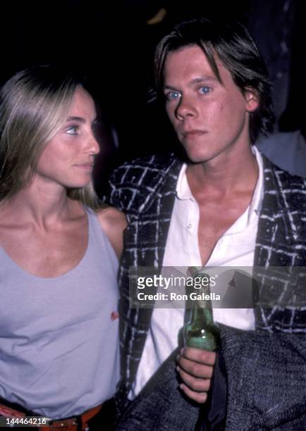 Actress Tracy Pollan and actor Kevin Bacon attend Ilie Nastase and Adelaide Alexandra King's Pre-Wedding Party on September 5, 1984 at Amsterdam's...