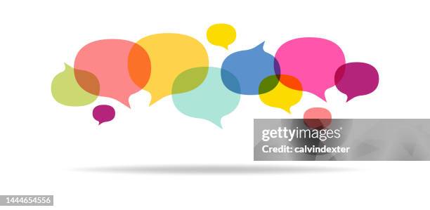 stockillustraties, clipart, cartoons en iconen met speech bubbles with copy space - uitleggen