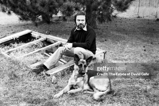 Author and illustrator Maurice Sendak poses for a portrait at home in November 1973 in Ridgefield, Connecticut.
