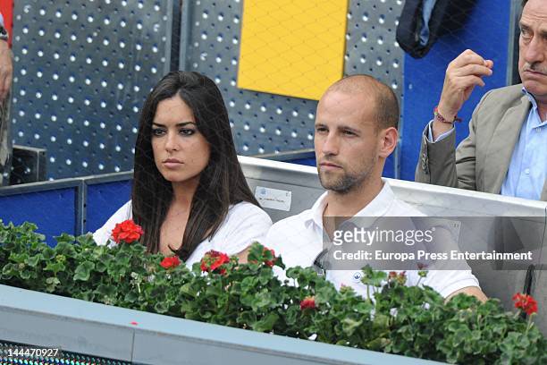 Gonzalo Miro and Ana Isabel Medinabeitia attend Mutua Madrilena Madrid Open on May 12, 2012 in Madrid, Spain.