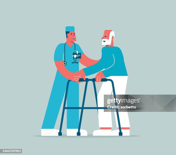 physical stock - nursing assistant stock illustrations