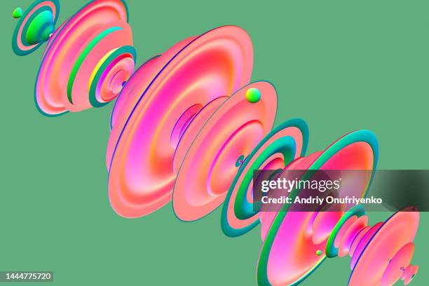 abstract multicoloured curved impulse - green inspiring backgrounds imagens e fotografias de stock