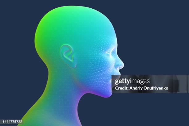 ai head - 3d face stock pictures, royalty-free photos & images