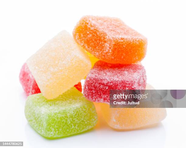 group of sweet jelly sweets - childhood obesity stock pictures, royalty-free photos & images