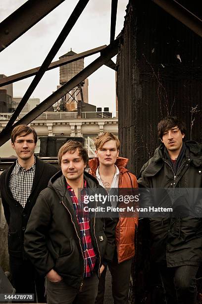 Indie rock band Grizzly Bear photographed for the April 2009 Uncut UK in New York City.