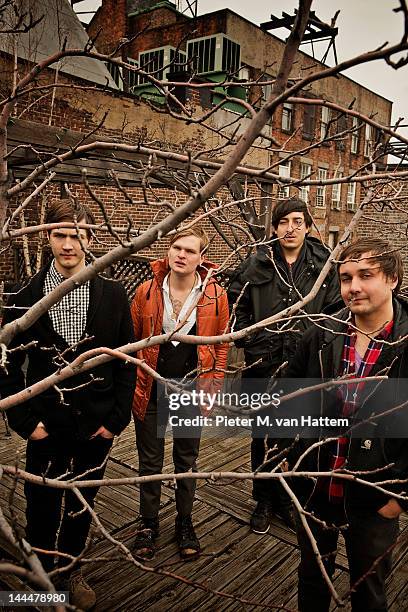 Indie rock band Grizzly Bear photographed for the April 2009 Uncut UK in New York City.