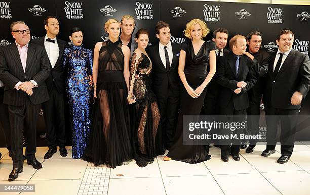 Actor Ray Winstone, director Rupert Sanders, Actors Liberty Ross, Charlize Theron, Chris Hemsworth, Kristen Stewart, Sam Claflin, Lily Cole, Eddie...