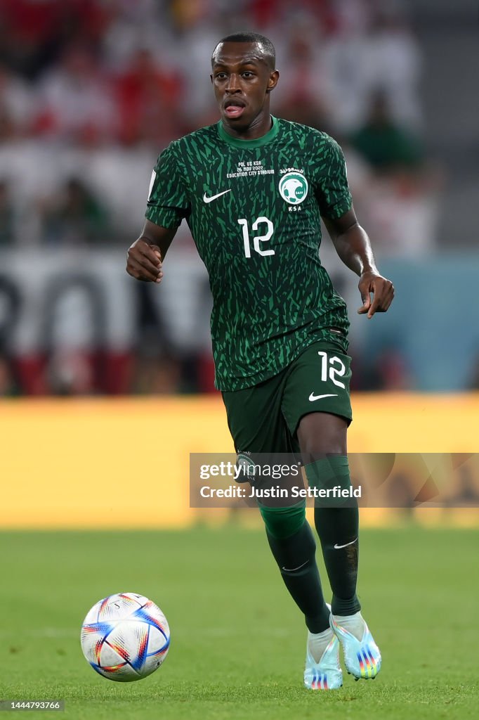 Saud Custom Saud Abdulhamid of Saudi Arabia during the FIFA World Cup Qatar 2022 ...