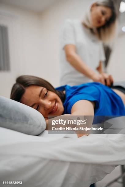 vacuum therapy - cellulite stock pictures, royalty-free photos & images