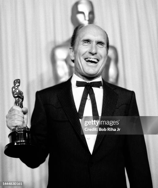 Oscar Winner Robert Duvall backstage at the 56th Annual Academy Awards Show, April 9, 1984 in Los Angeles, California.