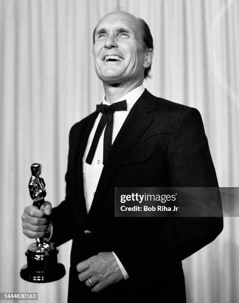 Oscar Winner Robert Duvall backstage at the 56th Annual Academy Awards Show, April 9, 1984 in Los Angeles, California.