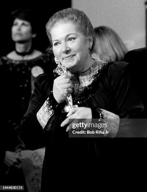 Oscar Winner Songwriter Marilyn Bergman at the 56th Annual Academy Awards Show, April 9, 1984 in Los Angeles, California.