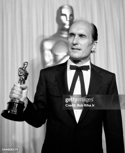 Oscar Winner Robert Duvall backstage at the 56th Annual Academy Awards Show, April 9, 1984 in Los Angeles, California.