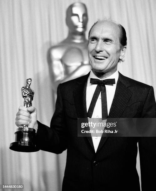 Oscar Winner Robert Duvall backstage at the 56th Annual Academy Awards Show, April 9, 1984 in Los Angeles, California.