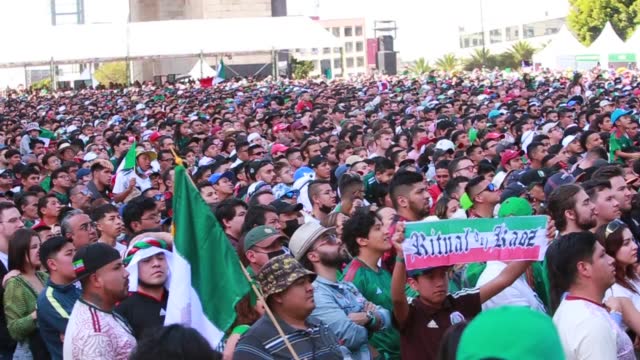 MEX: Mexican Fans Watch Argentina v Mexico in Mexico City